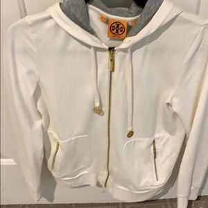 Tory Burch zip front hoodie